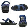 thumbnail image 3 of MEGNYA Hiking Sandals for Women, Comfortable Walking Flip Flop Sandals with Arch Support, Athletic Sandals with Hook and Loop Straps for Beach Vacation Adventure, 3 of 6