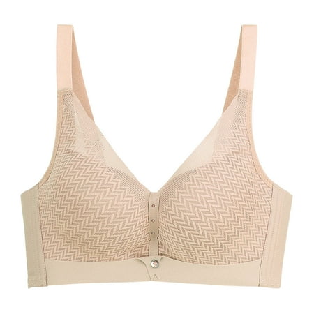 Womens Workout Bras Convertible Bra Feature V-Neck Balconette Bra Style W-398 Khaki 38