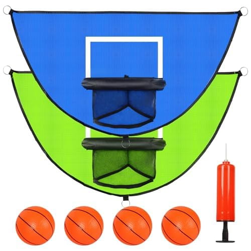 Juego de aros de baloncesto CIXIZUIJIA para trampolín, 2 unidades, 90 x 50 cm
