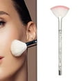thumbnail image 6 of Fan Makeup Brush Eyeshadow Foundation Brush Durable Softly Touch Your Face Professional Blush Brush Face Highlighting Brush Women Girlfriend Argent, 6 of 9