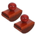 thumbnail image 1 of KAKOWELY rocking ink blotter 2pcs Wood Rocker Blotter Desk Ink Blotter Antique Style Rocking Ink Blotter Ink Absorbent Tools Writing Accessories Coffee1.97"X1.97"X1.18", 1 of 4