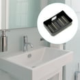 thumbnail image 2 of Unique Bargains 1 Pc Soap Dish Removable Double Layer Soap Holder for Bathroom Black, 2 of 6