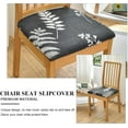thumbnail image 3 of Chair Covers Seat Covers for Dining Room Chair Seat Covers 6PCS Removable Washable Upholstered Chair Seat Cushion Slipcovers Chair Protector with Elastic Bottom for Dining Room,Office, 3 of 6