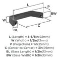 thumbnail image 4 of Amerock Evolve 3 inch Center-to-Center Matte Black Cabinet or Furniture Pull, 10 Pack, 4 of 4