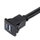thumbnail image 3 of Doble Puerto USB 3.0 Panel Del Tablero de Instrumentos Del Coche Cable de Línea de Extensión de Montaje Empotrado 1 M Macarena Cable adaptador de montaje empotrado en el coche, 3 of 8