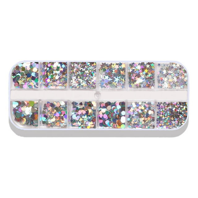 Uñas Lentejuelas Paillettes Lámina 3D Uñas Suminiss El 15x5cm Colcomx DIY Nail Art Glitter Sequin