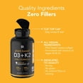 thumbnail image 2 of Vitamina D3 (5000iu) + K2 (100 mcg) Sports Research 98562760858 con Aceite de Coco Orgánico 120 Capsulas Blandas Negro Sports Research 98562760858, 2 of 2