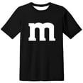thumbnail image 4 of Men's Base Shirt Short Sleeve Letter Print Crewneck Pullover Top Black XL, 4 of 5
