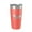 Coral, variant on Harlan County Lake Map Tumbler Travel Mug Insulated Laser Engraved Coffee Cup Nebraska 20 oz Dark Gray