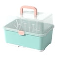 thumbnail image 1 of Compact Baby Bottle Drying Rack with Cover Countertop Dryer Drain Drying Rack for Bottles, Cups, Pump and Feeding Bottles Accessories Green, 1 of 8