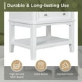thumbnail image 5 of EUROCO 24" Bathroom Vanity with Sink,Modern Bathroom Storage Cabinet with Solid Wood Frame ,Drawer and Open Shelf,White, 5 of 8