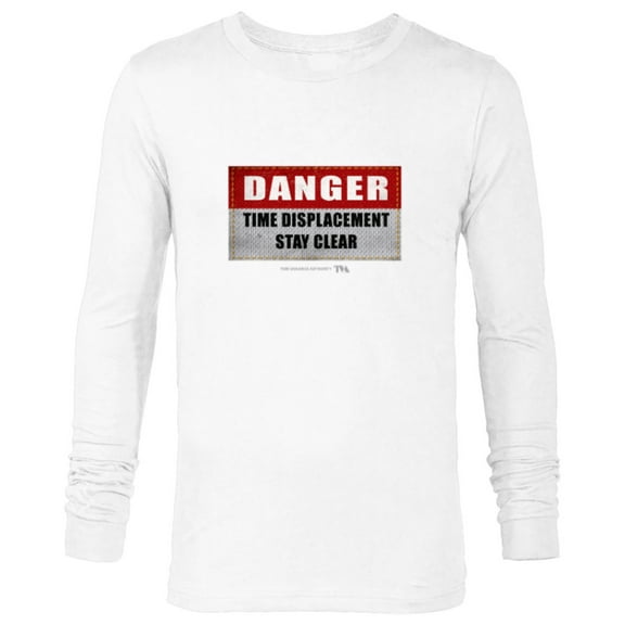 Marvel Loki Danger Time Displacement Stay Clear TVA - Long Sleeve T-Shirt for Men - Customized-White