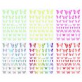 Eisoary 1 Set Nail Sticker Large Quantity Diverse Patterns Removable