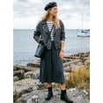 thumbnail image 3 of Women's Patchwork Maternity Nursing Dress 3/4 Sleeve Dress for Breastfeeding, 3 of 5