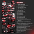 thumbnail image 2 of Juego de herramientas KingTool de 276 piezas con taladro eléctrico inalámbrico de 12 V, 2 of 9
