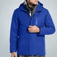 thumbnail image 2 of IROINNID Men's Long Sleeve Parka Mid-Length Jacket Solid Color Comfy Three Charging Intelligent Heating Cotton Padded Jacket Pocket Travel Heating Charge Jacket, 2 of 6