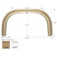 thumbnail image 2 of Icon 12197 Single Fender Skirt for Fleetwood FS2160 - Polar White, 2 of 2