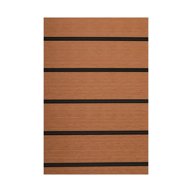 Riwesomey Pad Deck EVA Teak Black Vertical Bar Sheet Antideslizante Resistente al desgaste Almohadillas blandas Habitación nórdica Barco Bombillas para automóviles Marrón
