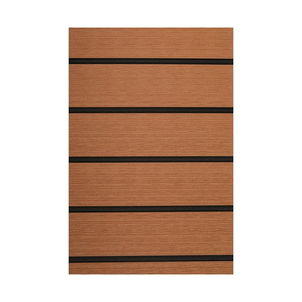 Kenally Pad Deck EVA Teak Black Vertical Bar Sheet Antideslizante Resistente al desgaste Almohadillas blandas Habitación nórdica Barco Bombillas para automóviles Marrón