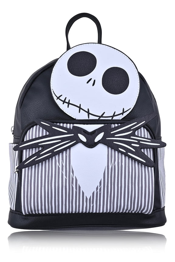 Nightmare Before Christmas Backpack for Women  Nightmare Before Christmas Woman Purse  PU Leather Mini Backpack Purse  Jack Skellington Bag Cute Backpack for Adults and Teens