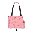 thumbnail image 2 of Dog Sling Carrier, Small Dog/Cat Soft Side Carrier Tote Bag for Subway/Shopping/Hiking/Travel-Flowers Leaves Pattern, 2 of 8