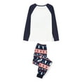 thumbnail image 6 of DuAnyozu Christmas Family Pajamas Set Reindeer Pattern Tops And Pants, 6 of 9