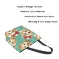 thumbnail image 3 of Large Canvas Bag 13.5x5.1x15 Inch Canvas Bag Shopping Canvas Bag Suitable For Outing Shopping Travel Out Of Large Capacity Storage Warm Christmas Dog, 3 of 9