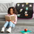 thumbnail image 2 of Hello Kitty Zodiac Stars Plush Throw Blanket - Measures  - Super Soft Lightweight Fleece Bedding, 2 of 6