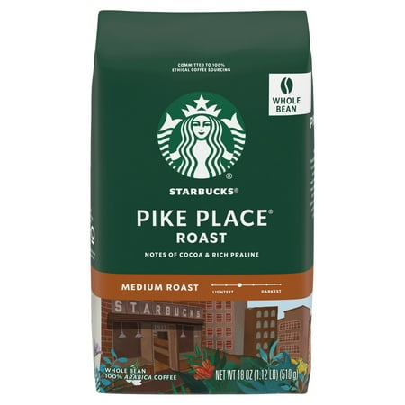 Starbucks Pike Place Roast Whole Bean