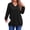 Black, variant on Fantaslook Waffle Knit Sweatshirts for Women Long Sleeve V Neck Sweater Shirts Pullover Casual Outfits Plus Size Fall Tops