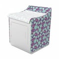 thumbnail image 2 of Floral Washer Cover, Feminine Composition of Peonies, Waterproof Dustproof Decorative Fabric, 29" x 28" x 40", Seafoam Violet, by Ambesonne, 2 of 3