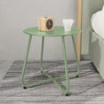 thumbnail image 5 of Grand Patio Outdoor&Indoor Steel Patio Side Table, Weather Resistant Round End Table for Yard, Balcony, Garden, Living Room, Bedroom, Sage Green, 5 of 9
