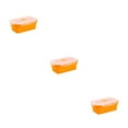 thumbnail image 2 of Guardoinrt Sealed Preservation Box Food Fresh And Secure With Silicone Lunch Container orange 1200ml 3Set, 2 of 6