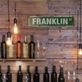 thumbnail image 5 of FRANKLIN Vintage Style Rustic Street Sign – (2 Pack) Childrens Name Room Sign Retro Decorative Wall Sign for Home, Bar, Garage, or Outdoor Use | 4" X 18" Plastic Road Sign, 5 of 5