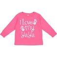 thumbnail image 3 of Inktastic I Love My Yaya Grandchild Boys or Girls Long Sleeve Toddler T-Shirt, 3 of 5