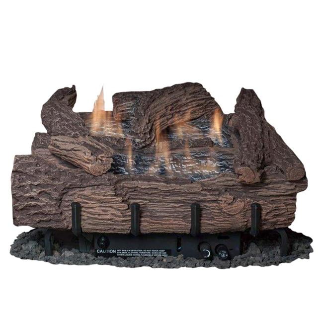 Everwarm EWPO30R 30 in. Refractory Log Set, Palmetto Oak 7 Piece