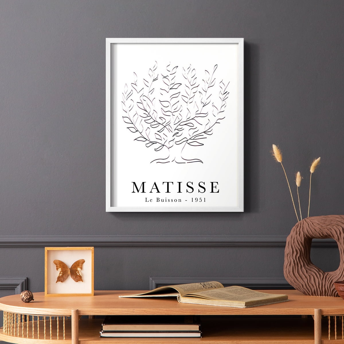 Matisse CLXXXV Framed Print in White Solid Wood 11 x 14 Framed Print