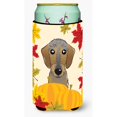 thumbnail image 1 of Koozie Tall Boy Hugger Caroline's Treasures BB2039TBC Perro salchicha de pelo duro Acción de gracias multicolor, 1 of 1