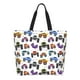 thumbnail image 1 of Balery Cartoon Monster Trucks1 Bolsa Tote Estilo Estético con Cremalleras, Bolsa de Hombro, Bolsa de Compras Grande y Plegable, 1 of 8