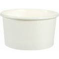 thumbnail image 5 of BZUEPRS 100-Pack Disposable Paper Ice Cream Cups, 5oz Dessert Bowls for Sundae Bar, Frozen Yogurt (White), 5 of 9