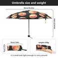 thumbnail image 3 of JSTEL Basketball Folding Umbrella for Rain Sun Travel Mini Lightweight Compact Umbrellas, 3 of 5