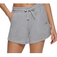 thumbnail image 2 of DKNY Women's Terry Cloth Relaxed Shorts Gray Size Small, 2 of 3