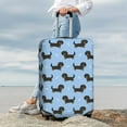 thumbnail image 5 of Cauagu Dachshund Dog Print Travel Luggage Cover,Travel Dust-proof Suitcase Cover Softside Suitcase Protector for 18-32inch,Not Included Suitcase, 5 of 8