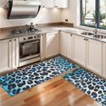 thumbnail image 3 of Kitchen Rugs Sets Of 2,Blue Leopard Print Anti Fatigue Kitchen Mat Rugs Non Slip Washable,Decorative Kitchen Floor Mats for Kitchen,Sink,Laundry,17"X47", 3 of 5