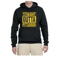 thumbnail image 2 of Straight Outta Pittsburgh Pit Fan | Fantasy Football | Mens Sports Hooded Sweatshirt Graphic Hoodie, Black, Small, 2 of 4