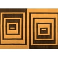 thumbnail image 1 of Ahgly Company Machine Washable Indoor Rectangle Abstract Orange Contemporary Area Rugs, 2' x 3', 1 of 1
