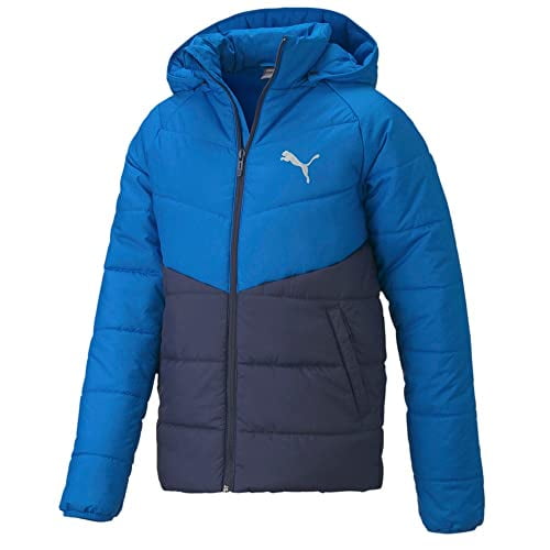 Puma Kids Boys Cb Padded Coats Jackets Outerwear Casual - Blue - Size L