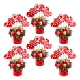thumbnail image 5 of Dserhfy 15Pcs Heart Vase Floral Insert Set Valentine's Day Romantic Table Decor for Centerpiece Party Wedding Decoration, 5 of 8