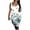 White womens dresses, variant on Wycnly Womens Dresses Night Party Club Sexy Basic Bodycon Tank Knee-Length Dresses Casual Floral Print Scoop Neck Sleeveless Midi Summer Dress White l Under $5
