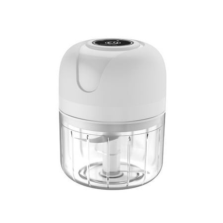 

Mini Electric Garlic Chopper Small Garlic Mincer with 3-blades USB Rechargeable Waterproof Wireless Processor for Meat